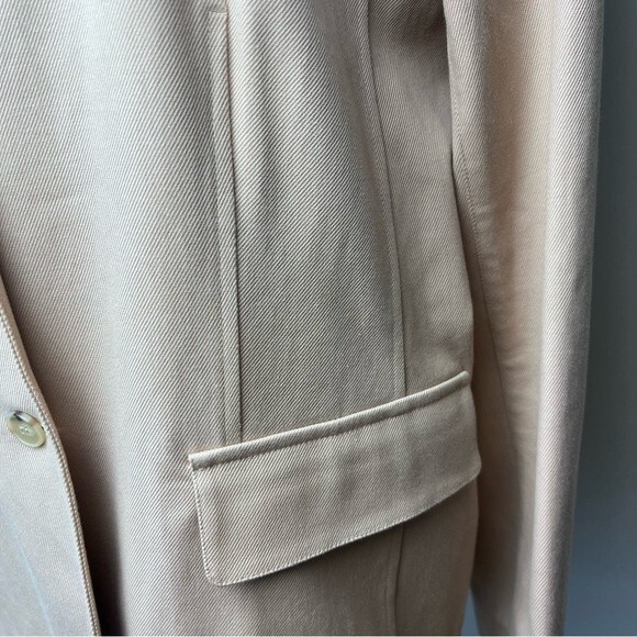 NWT! LAFAYETTE 148 casual cotton two button BLAZER 12 - Picture 8 of 9